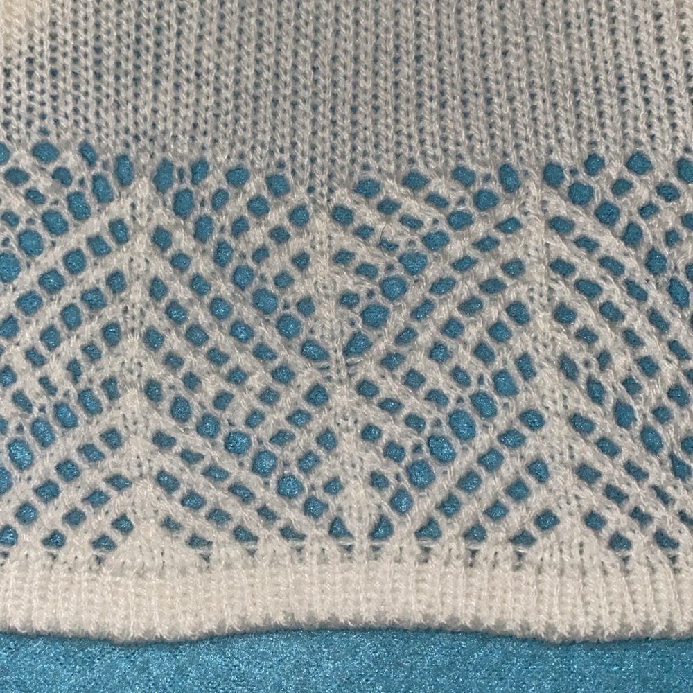 BLAIR shrug bolero open front cardigan short sleeve knit sweater white size M - Picture 4 of 10